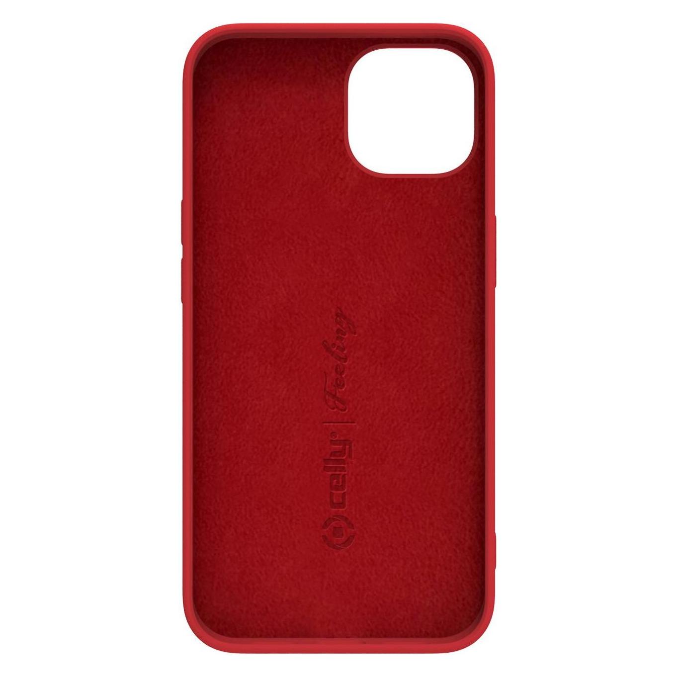 Celly Feeling Handytasche 15,5 cm (6,1') Hülle Rot (Apple iPhone 14) (FEELING1024RD)