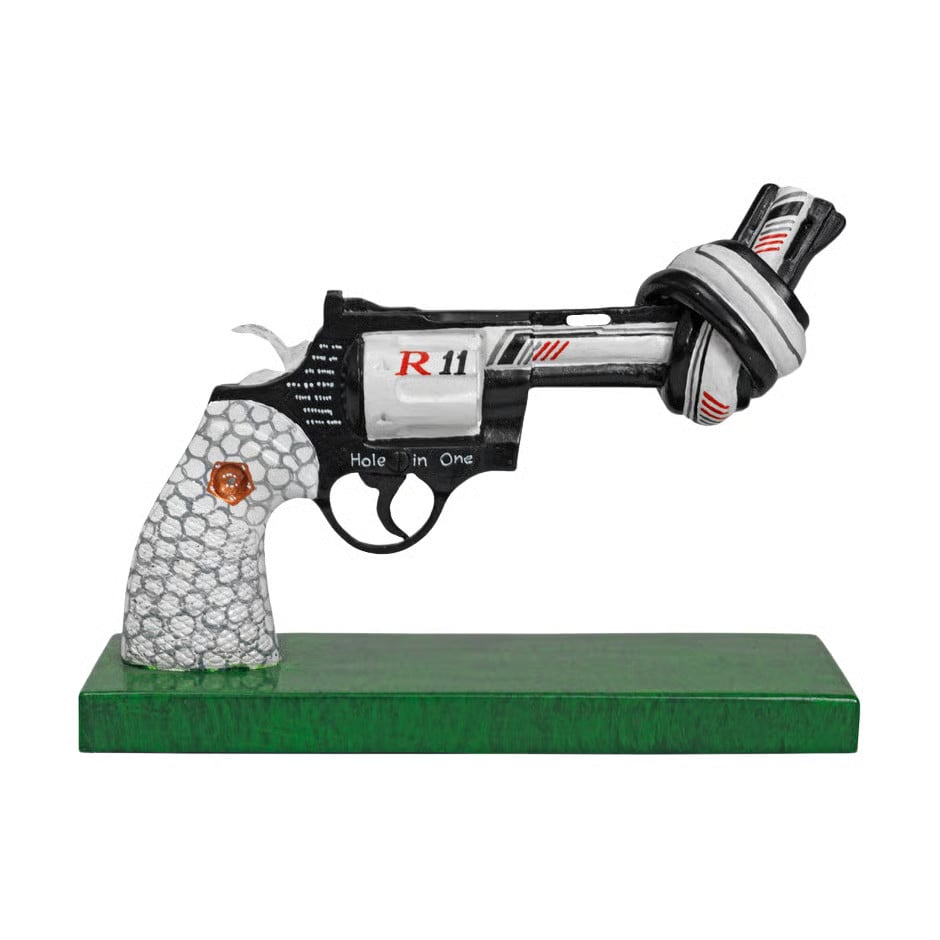 Non Violence Drive for Peace decoratie, 30 cm, Multi