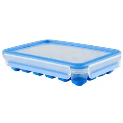 emsa Eiswürfelform Clip&Close Kunststoff Blau