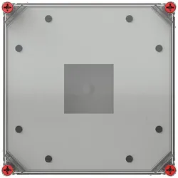 Striebel & John VB33TDA1 Meßgehäuse VMS33 für Messgerät 96x96mm mit transparenten Deckel 4TBV854246C0100