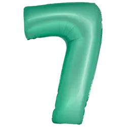 XL Folienballon mint matt Zahl 7