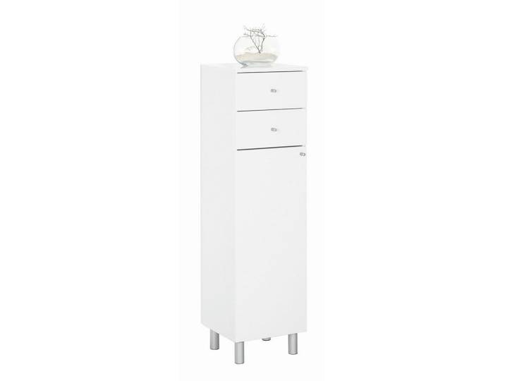 Xora Midischrank, Weiß, Metall, 35.2x123.6 cm, stehend, Badezimmer, Badmöbel, Midischränke