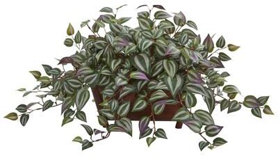 Nearly Natural Wandering Jew Artificial Plant in Decorative Planter