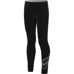 NIKE Sportswear Favorites Grafik Leggings Mädchen black/white L (146-156 cm)