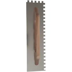 Hufa Schweizer Aufziehplatte Edelstahl Holzgriff 480x130mm 12x12mm