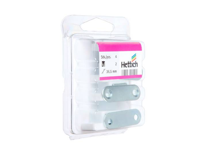 Hettich Magnetschnäpper Gegenplatte Weiss 15 × 13 mm