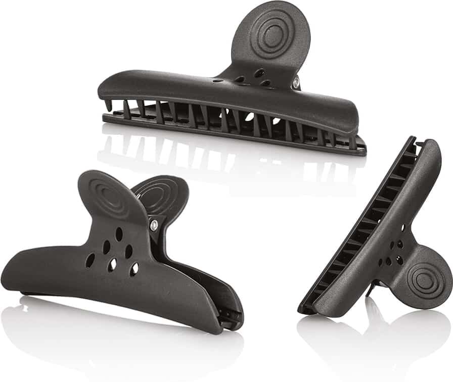 Clips ferma ciocche in plastica 4 pezzi