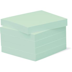 BIZSTIX Haftnotizen Office,1301030402, pastellgrün, 75 x 75mm, selbstklebend, 5x 100 Blatt