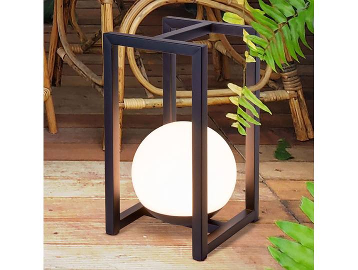 LED-Wegeleuchte 16 x 30 x 16cm Schwarz/Weiß