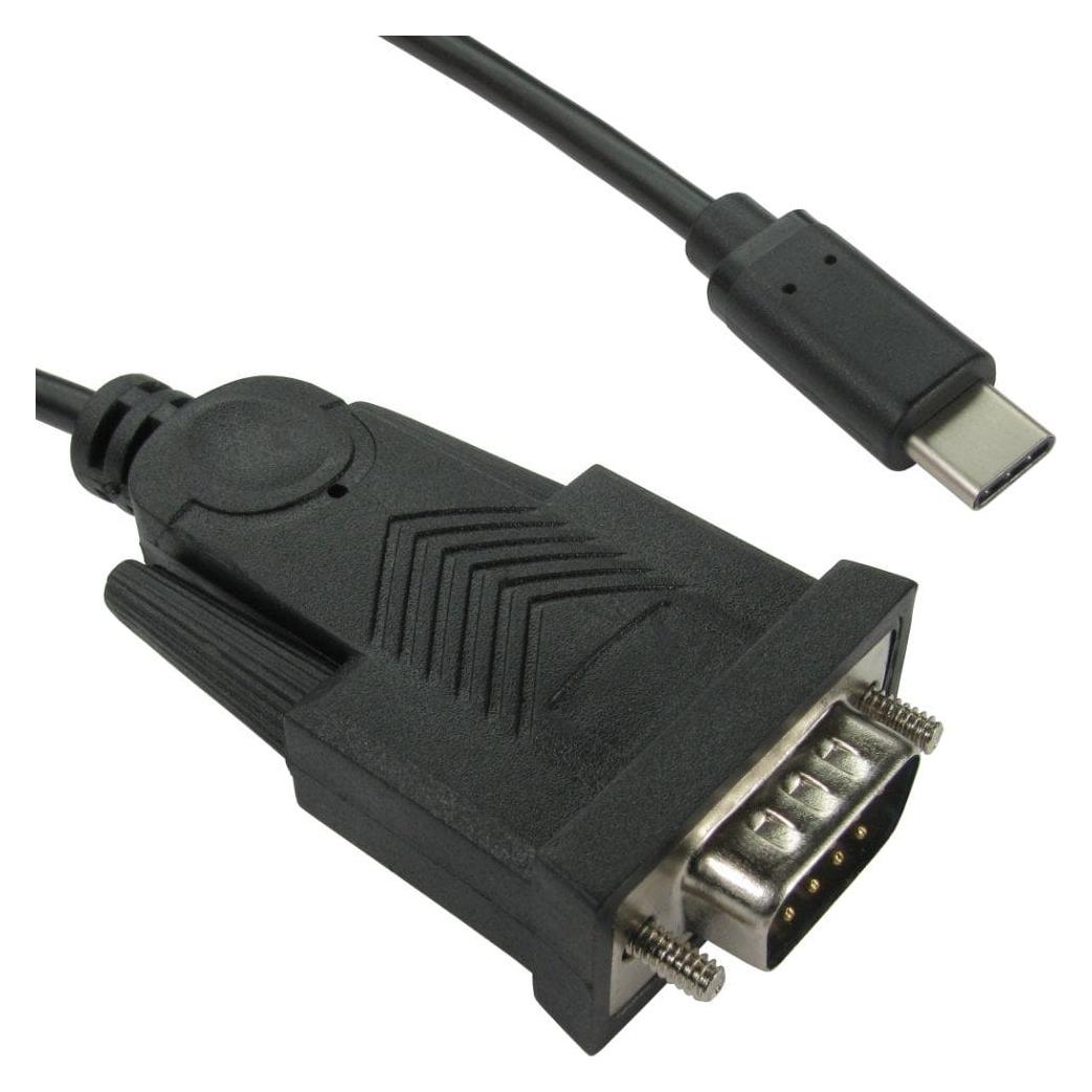 Cables Direct 1M USB-C to D9 RS232 Adapter (1 m) (USB3C-DB9-1MA)