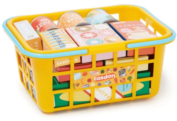 Casdon - Shopping Basket for Ages 3 and Up - 9.5 x 20.75 x 16.5 cm