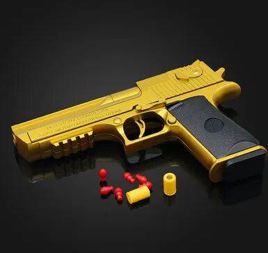 Friendly Fresh Finds Desert Eagle Shell Ejecting Soft Bullet Toy Gun For Kids Outdoor Target Games Desert Eagle Shell Ejecting Soft Bullet Toy Gun For Kids Outdoor Target Games