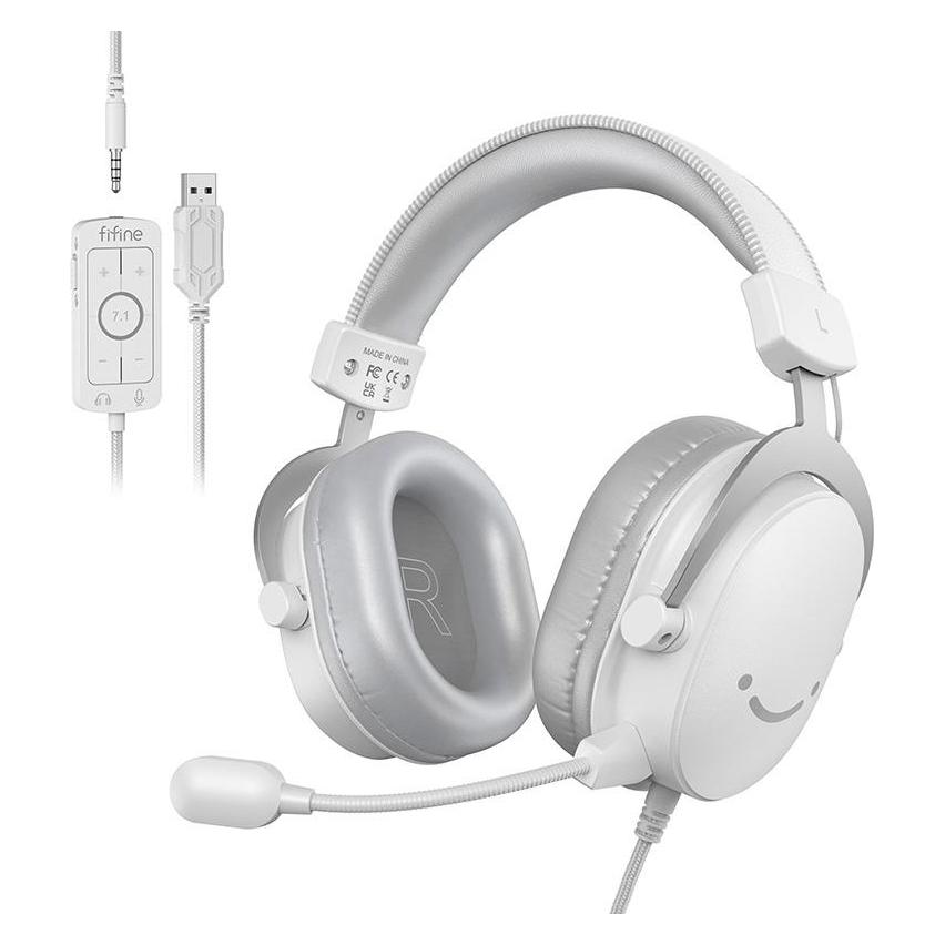 Fifine H9W Gaming-Kopfhörer (weiss) (Kabelgebunden) (58914960)