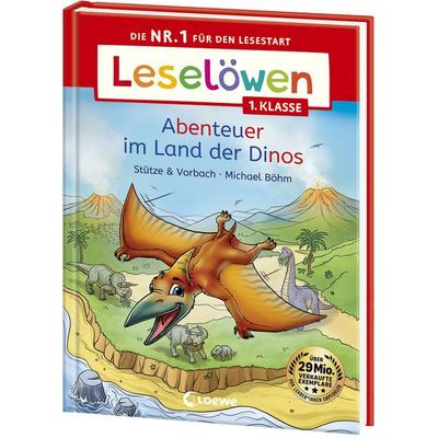 Leselöwen 1. Klasse - Abenteuer im Land der Dinos, Gebundene Ausgabe von Stütze & Vorbach, Loewe