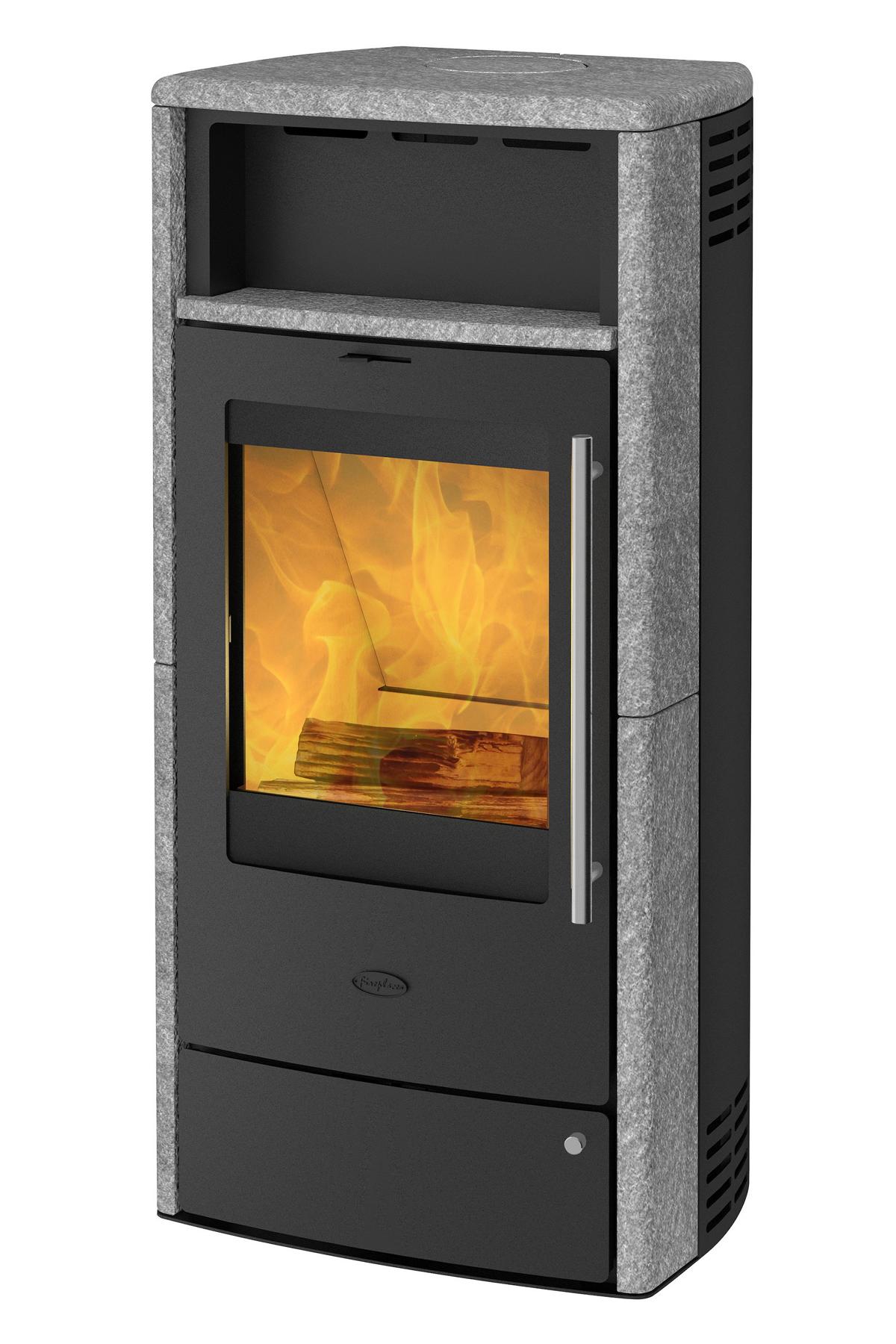 FIREPLACE TORINO Speckstein, 6 kW H1180xB540xT437 mm, 164 kg 08096974