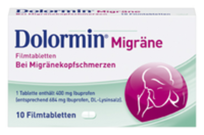 Kenvue Germany GmbH (OTC) DOLORMIN Migräne Filmtabletten 10 St 01300810