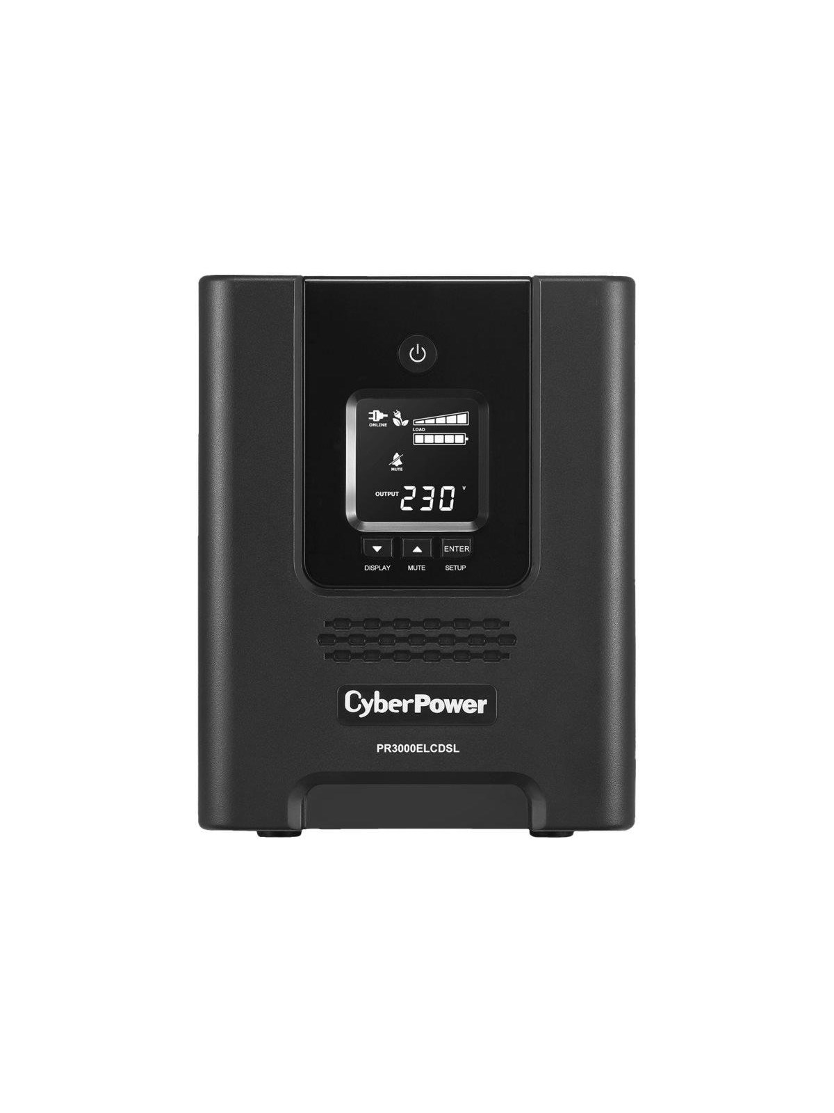 CyberPower PR3000ELCDSL - 3000VA/2700W | Line-Interactive UPS | Pure Sine Wave | Tower