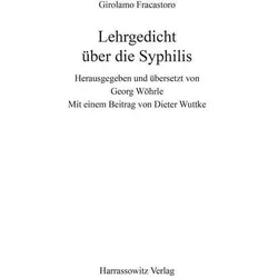 Lehrgedicht über die Syphilis, Fachbücher von Girolamo Fracastoro