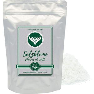Azafran Salz Flor de Sal, Premium Qualität, im Beutel, Salzblumen aus Portugal, ohne Rieselhilfe, 1 kg