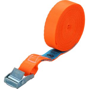 Feldtmann Spanngurt TECTOR, orange, mit Klemmschloss, 250 kg Zurrkraft, DIN EN 12195-2, 25 mm x 3 m