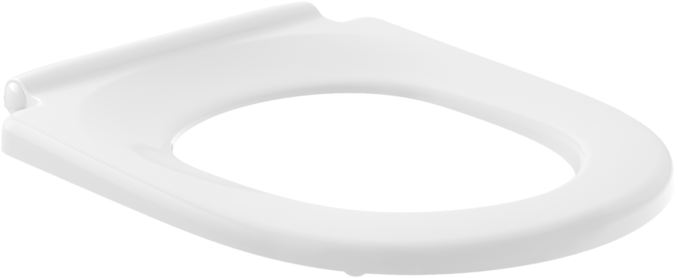 Villeroy und Boch Vicare Ringsitz 9M9761T1 mit Spezialpuffern, Scharniere Edelstahl, weiß AntiBac