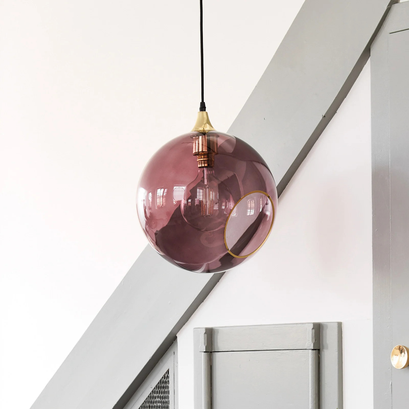 Ballroom XL hanglamp Purple Rain DESIGN BY US - Glas - Paars