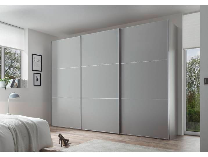 Schwebetürenschrank, Holzwerkstoff, Blau, 298×222×68 cm, Premium Variante, Modern, Staud