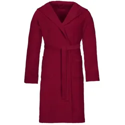 Vossen Bademantel Texas M Baumwolle Rot Rubin (Medium)