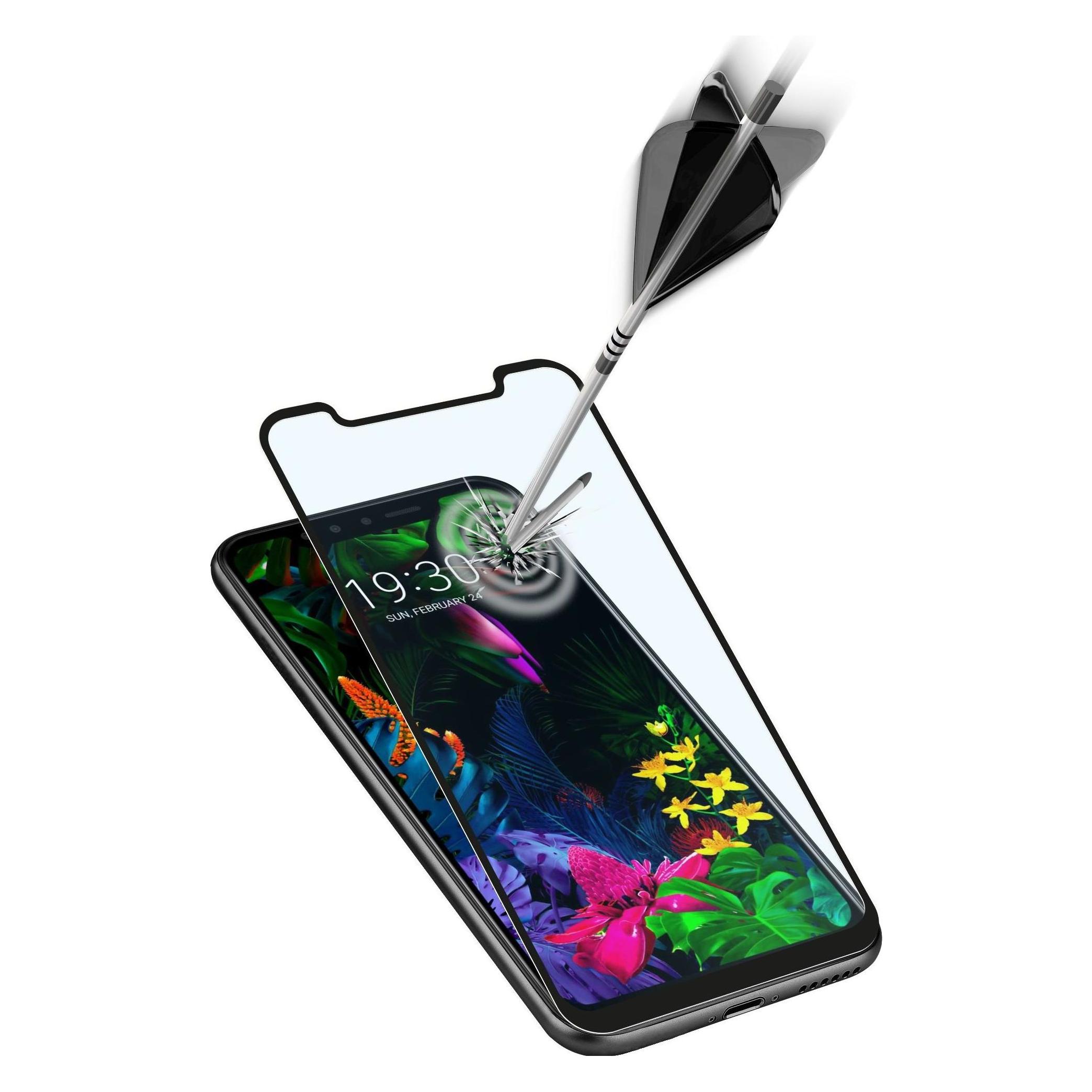 Cellularline Tempered glass for LG G8s, black (1 Stk., LG G8s ThinQ) (8018080352904)