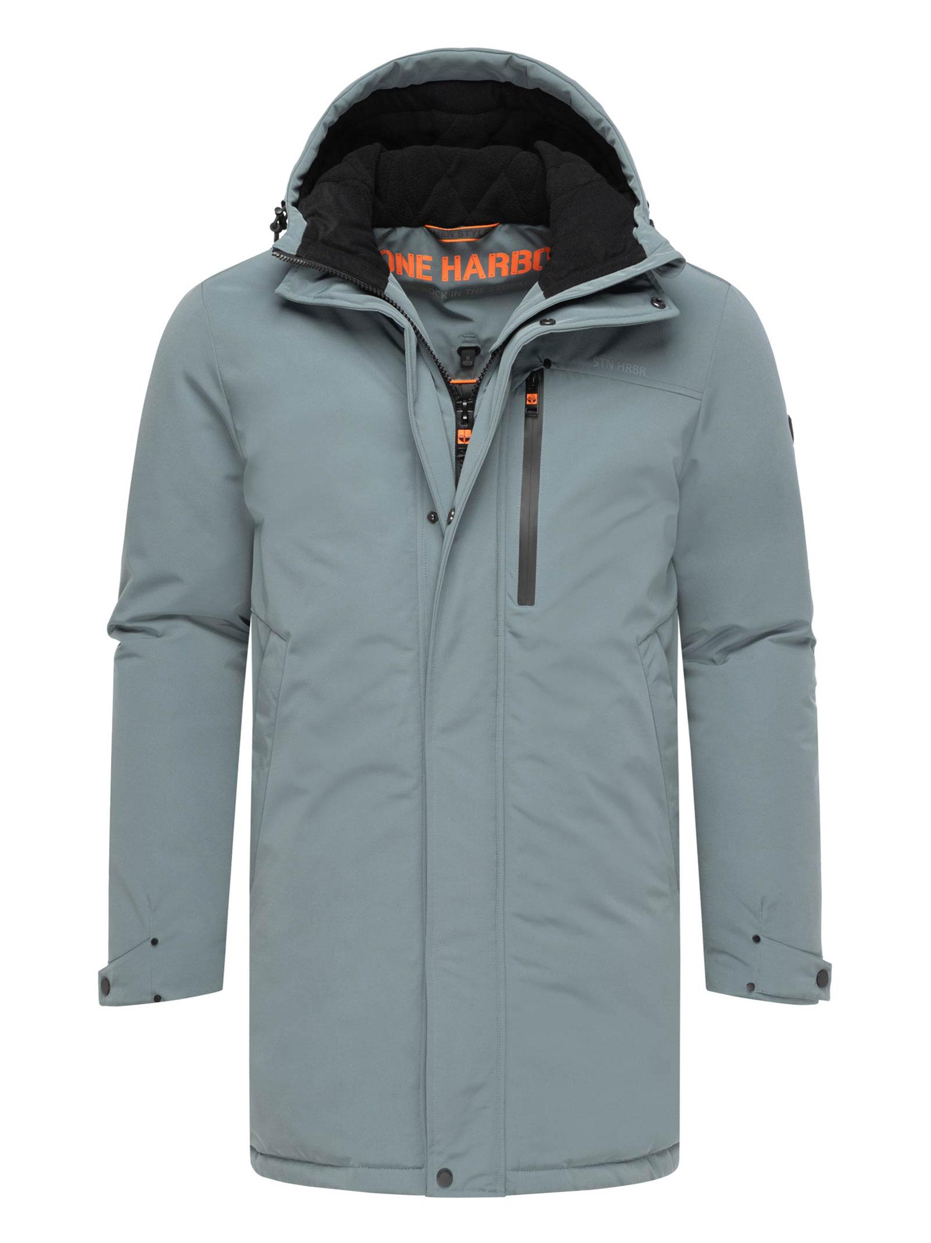 Stone Harbour Herren Winterjacke Phinoo mit Fleece-Taschen & 2-Wege-Reißverschluss