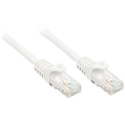 LINDY 48206 RJ45 Patchkabel CAT 6 U/UTP 7.50 m Weiß vergoldete Steckkontakte 1 St.