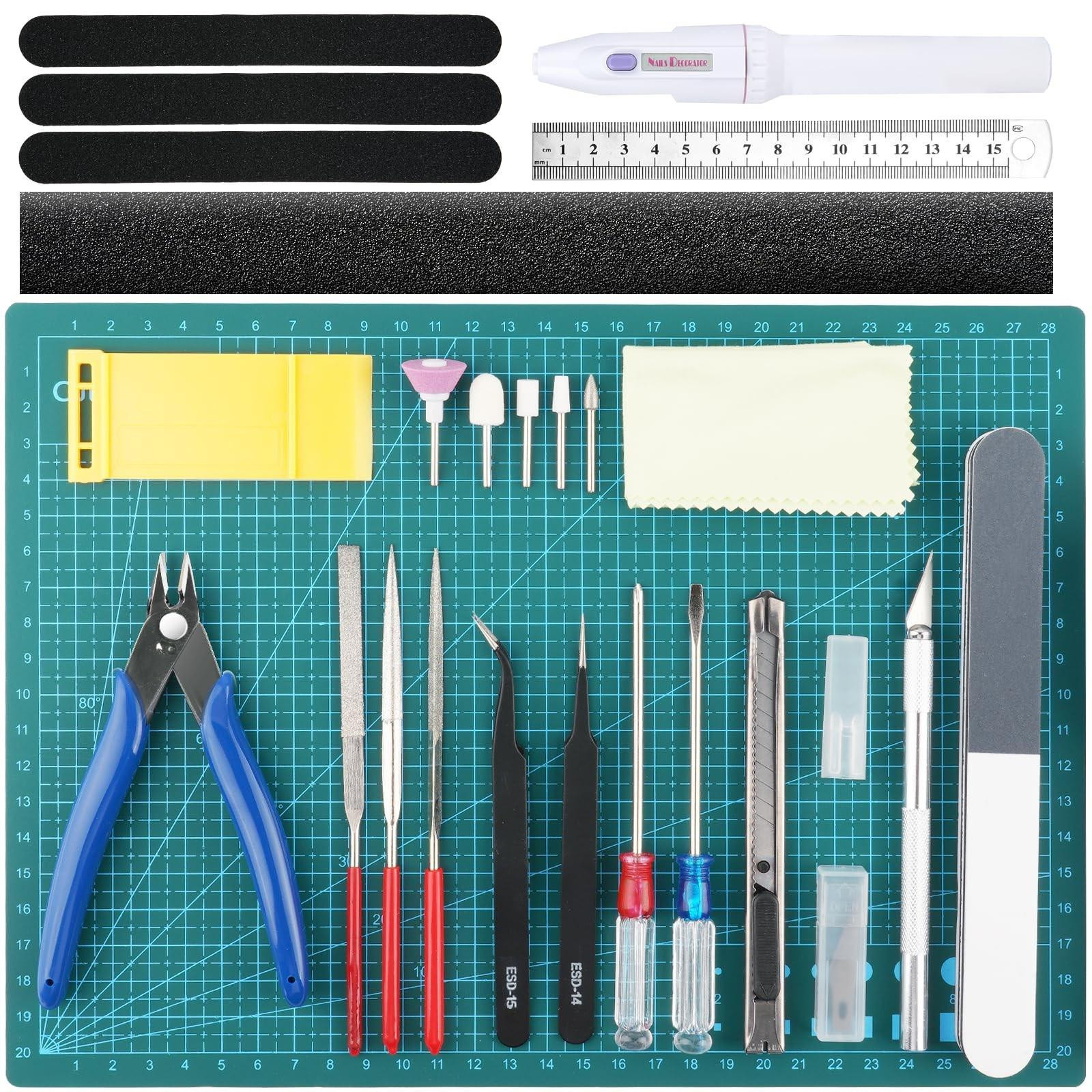 Elzusha Modelbouw Gereedschap Kit - 33 Delig - Voor Hobby Bouwen en Repareren