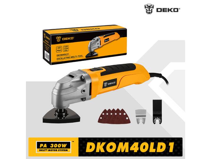 DEKO DKOM40LD1 outil oscillant multifonction électrique 220V tondeuse électrique scie vitesse Variable pour la maison bricolage travail du bois