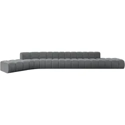 ECKSOFA modulares Sofa Solven-L3 - 562x174x70 cm Dunkelgrau
