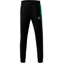 Erima Six Wings Worker Hose Kinder - schwarz/smaragd - 128