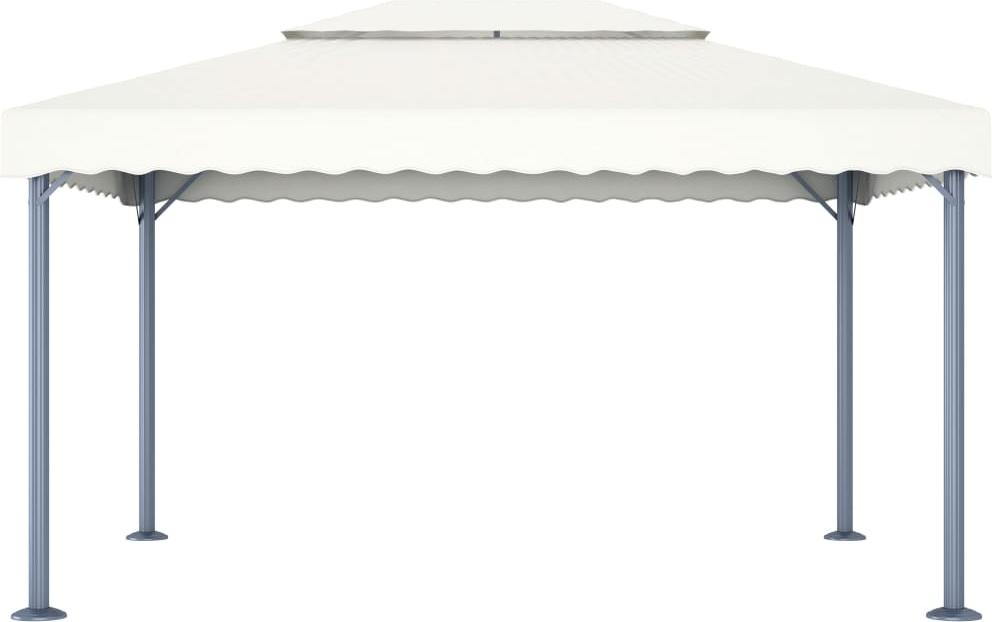 vidaXL Pavillon 400 x 300 cm Creme Aluminium