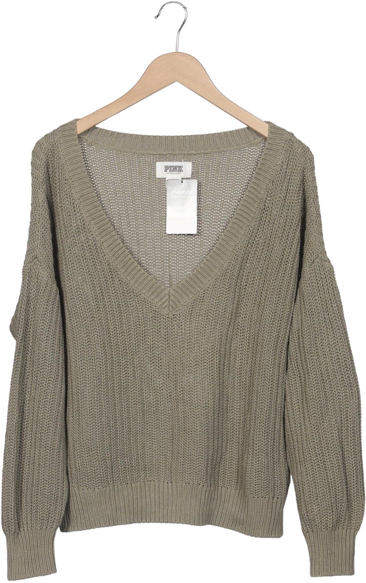 Victorias Secret Damen Pullover, Grün, Gr. L, Baumwolle - Second Hand