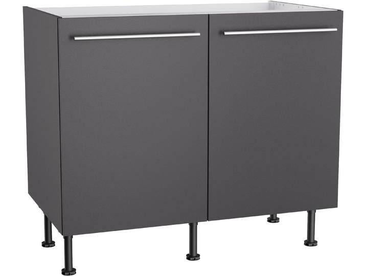 KOCHSTATION Spülenschrank KS-Bern2 Breite 100 cm, 2 Türen