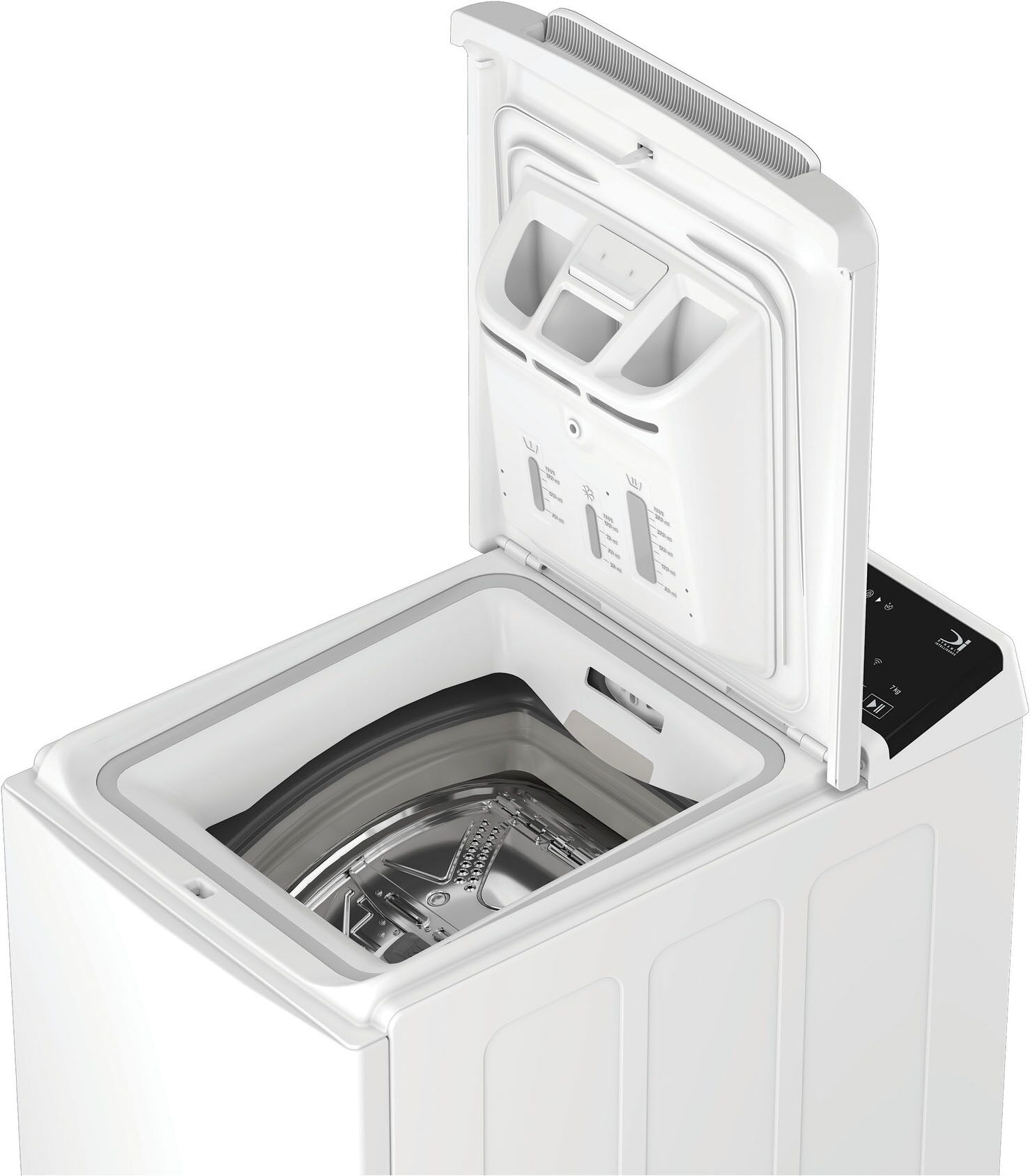BAUKNECHT Waschmaschine Toplader "TBK 71A BWD SILENCE", Energieeffizienz: A (A-G), weiß, B:40cm H:90cm T:60cm, Waschmaschinen, HomeWhiz – smarte Vernetzung für mehr Komfort