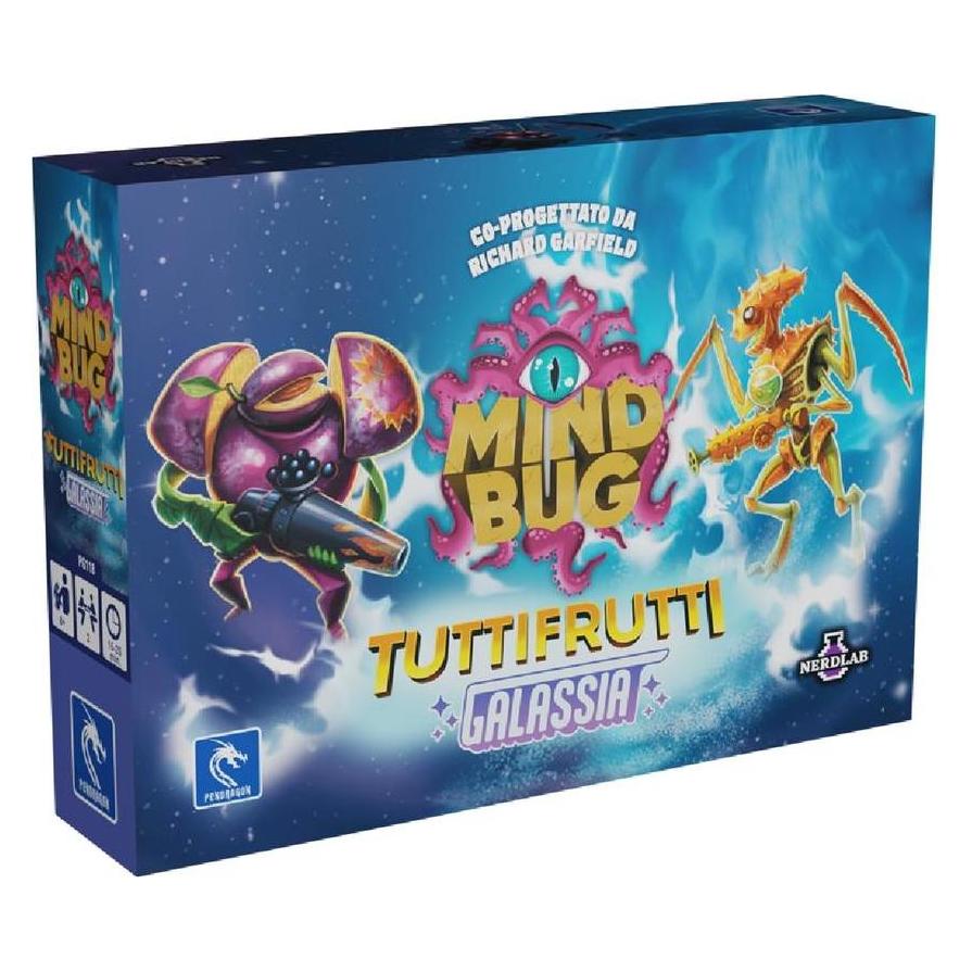 Pendragon Mindbug Tuttifrutti Galaxie, italienische Ausgabe, Kartenspiel, ab 8 Jahren, für 2 Spieler (Italienisch, 2 Spieler) (60622043)
