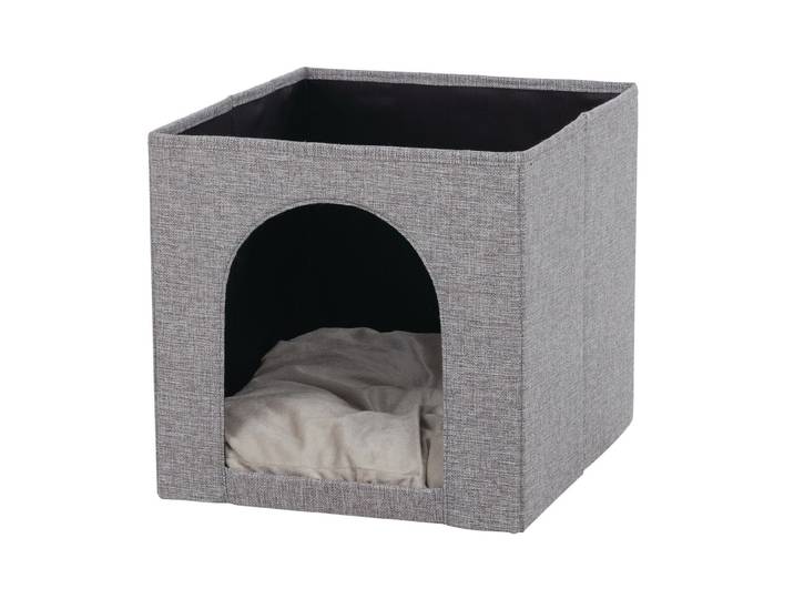 Tierhöhle TRIXIE Trixie Kuschelhöhle Ella für Regal , grau, B:33cm H:37cm, Tierhäuser, Tierhöhle