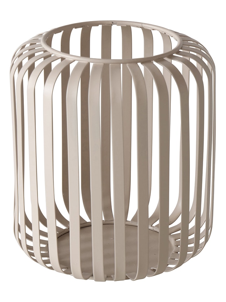 Boltze Windlicht "Viki" in Beige - (H)15 x Ø 13 cm - onesize
