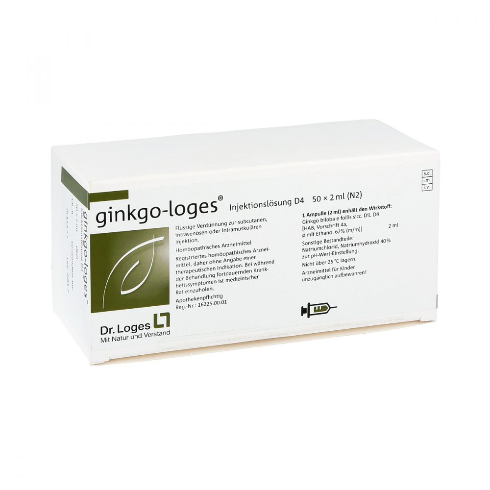 Dr. Loges + Co. GmbH Ginkgo Loges Injektionslösung D4 Ampullen 10729268