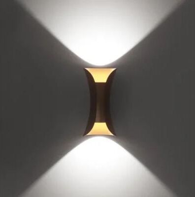 Inspire Curations ShadowLine IP65 10W LED Wall Light Waterproof Outdoor & Indoor Black Sconce white Light 6000k
