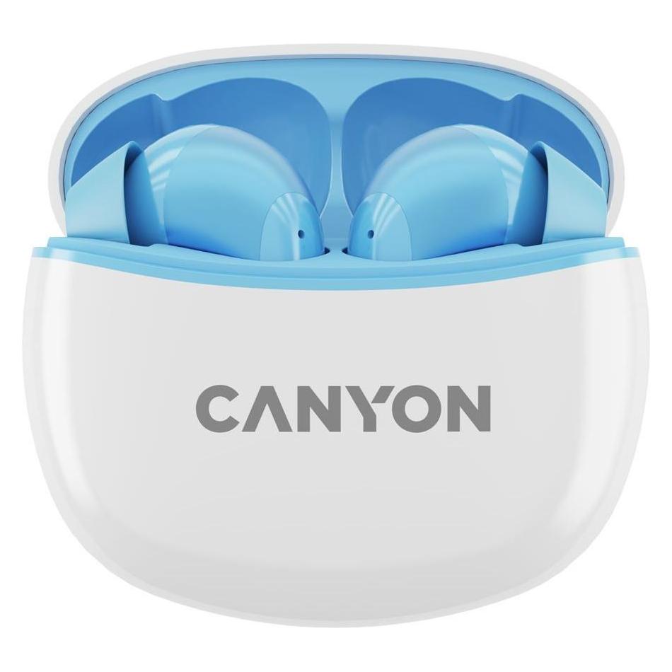 Canyon TWS-5, True Wireless Bluetooth earphones, USB-C charging, charging station in cassette, black (37.50 h, Kabellos) (CNS-TWS5BL)
