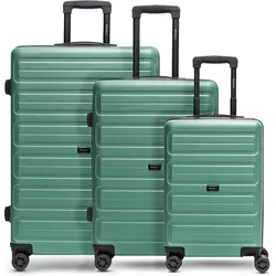 Redolz Essentials 08 3-SET 4 Rollen Kofferset 3-teilig, Koffer, Grün