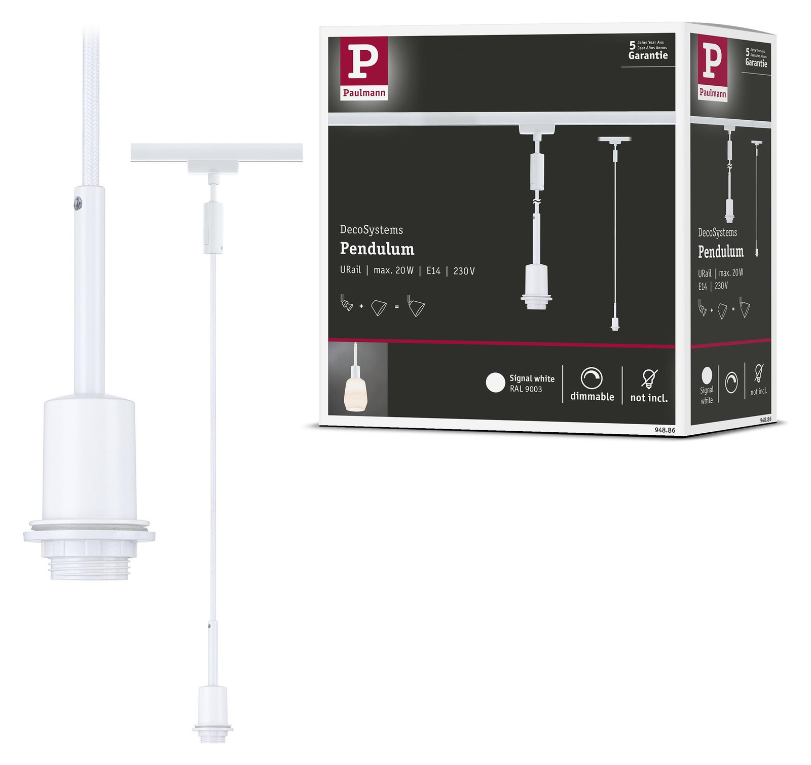 Paulmann URail DecoSystems Pendelarmatuur