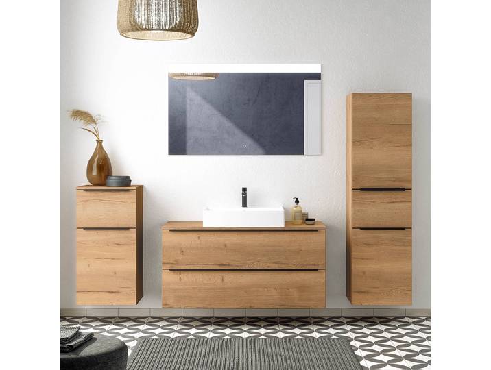 Badezimmerset MYBA XXIII 4-teilig 210cm Braun/Eiche Dekor