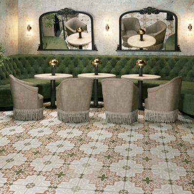 "Merola Tile Kings Paname Bastille 17-5/8"" x 17-5/8"" Ceramic Floor and Wall Tile"