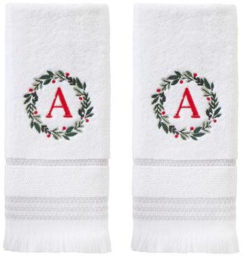 SKL Home Wreath Monogram Hand Towel (2-Pack)